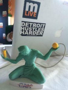 "The Spirit of Detroit" -- a 3D printed mini-model of the original. Read more on the BIG M conference Web site on Facebook!