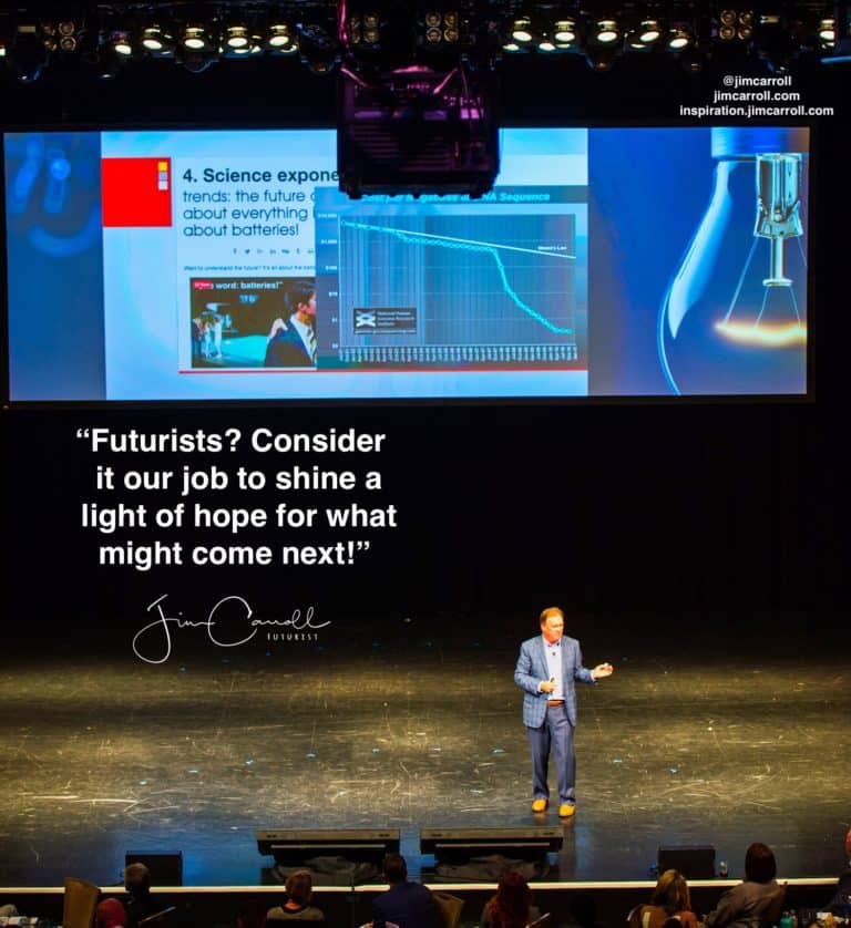 Daily Inspiration: “Futurists? Consider it our job to shine a light of hope for what might come next!”
