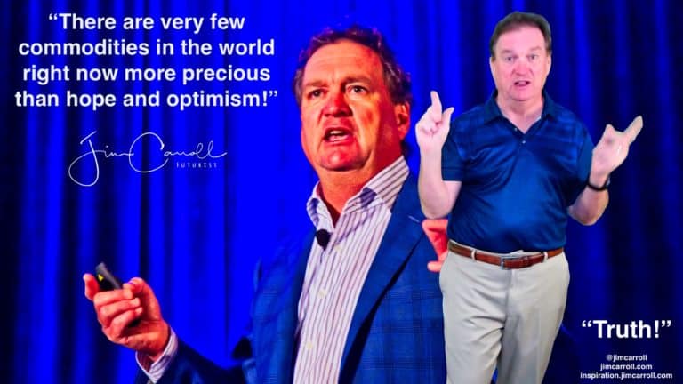 Daily Inspiration: “Truth! There are very few commodities in the world right now more precious than hope and optimism!”