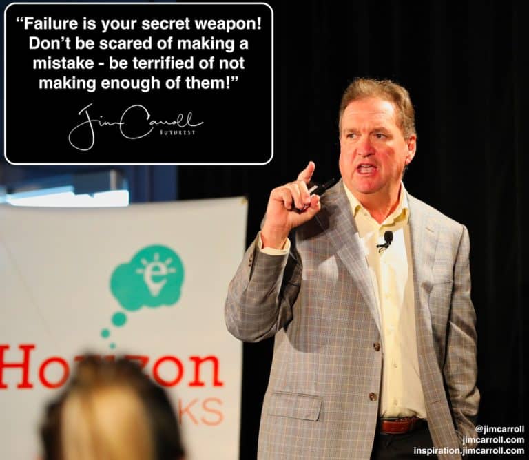 Daily Inspiration: “Failure is your secret weapon! Don’t be scared of making a mistake – be terrified of not making enough of them!”