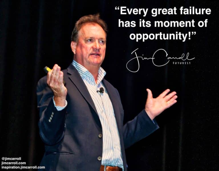 Daily Inspiration: “Every great failure  has its moment of opportunity!”