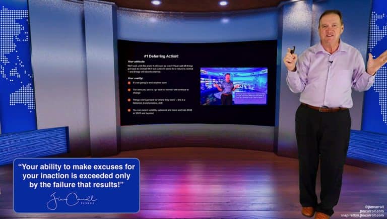 Daily Inspiration: “Your ability to make excuses for your inaction is exceeded only by the failure that results!”