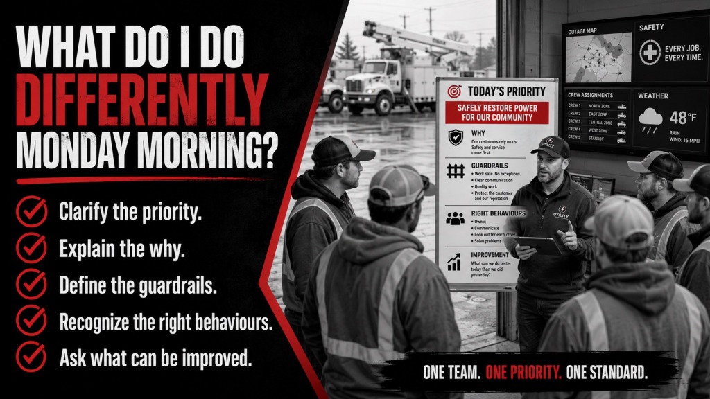 What do I do differently Monday morning?