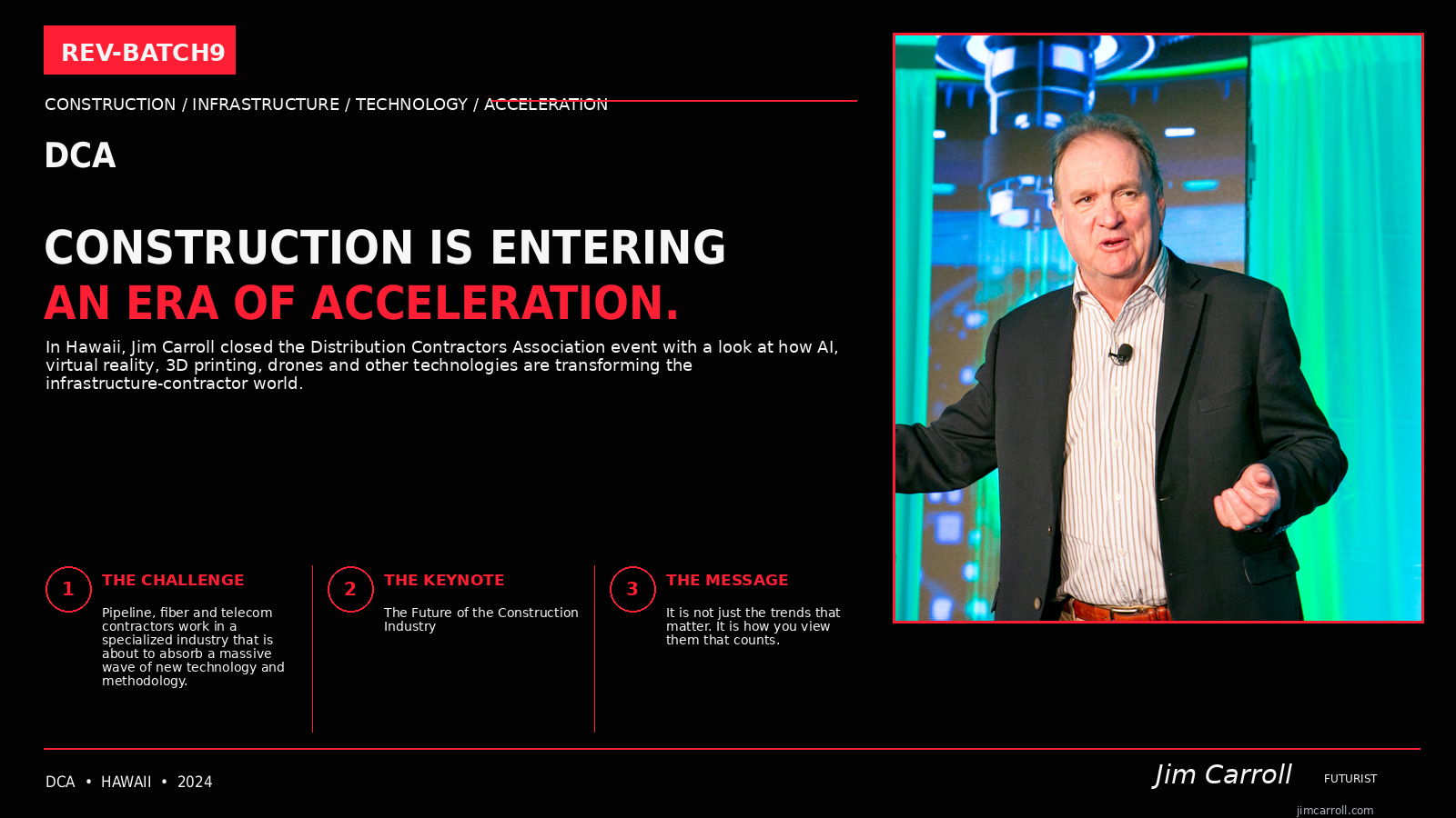 DCA: Construction Was Entering An Era Of Acceleration.