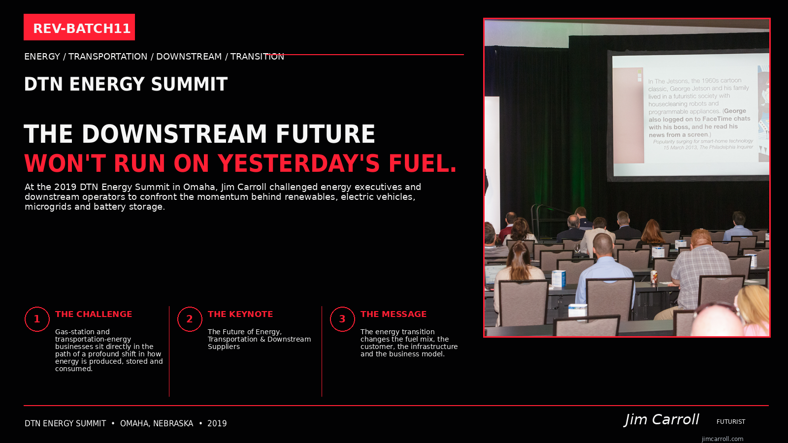 DTN Energy Summit: The Downstream Future Would Not Run On Yesterday's Fuel.