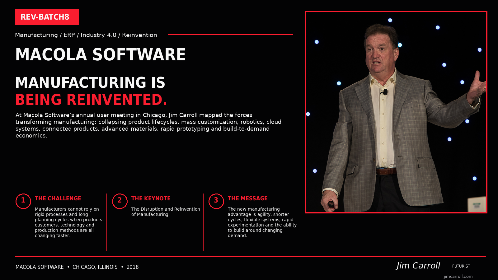 Jim Carroll keynote for Macola Software