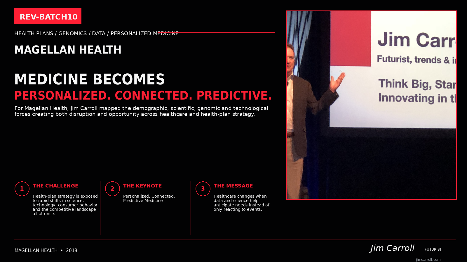 Jim Carroll keynote for Magellan Health