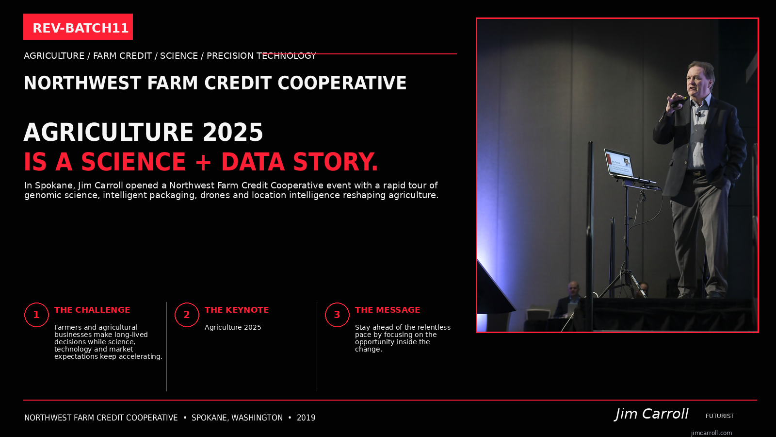 Jim Carroll keynote for Northwest Farm Credit Cooperative