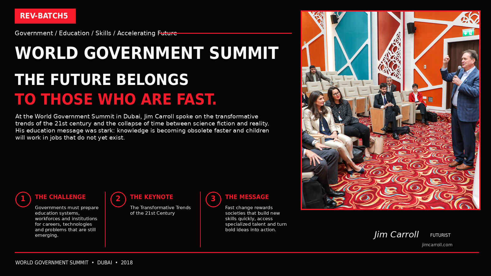 World Government Summit: The Future Belonged To Those Who Were Fast.