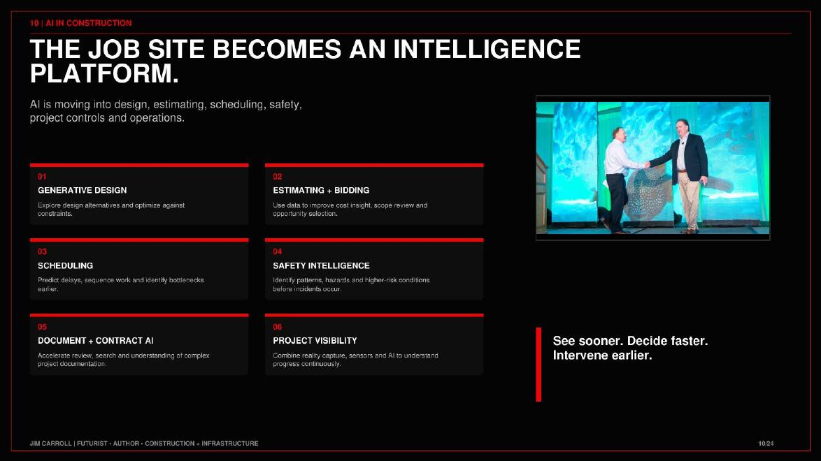 From the Construction & Infrastructure: The Job Site Just Got a Brain keynote guide