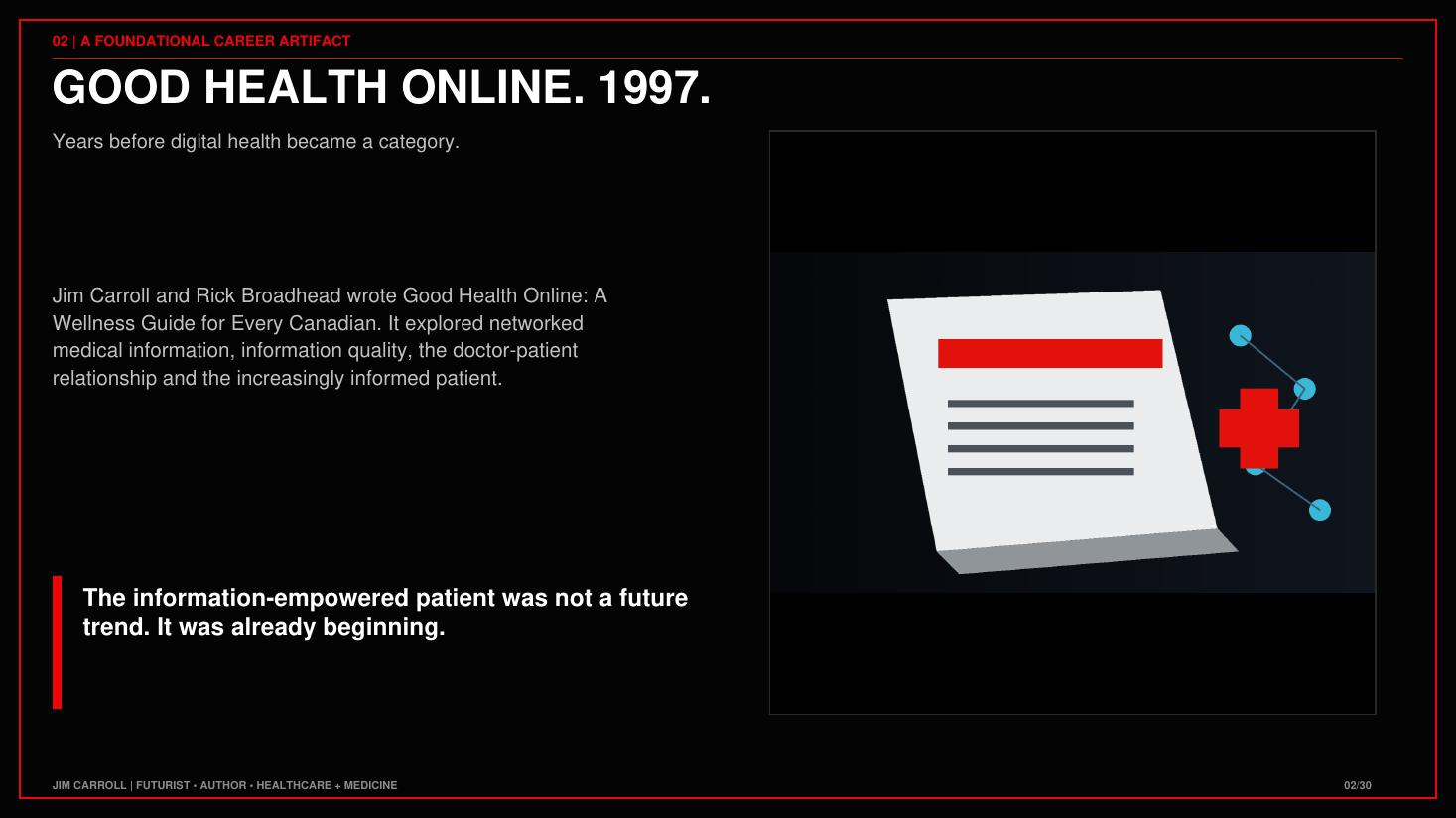 From the Healthcare, Medicine & Pharmacy: Sick Care Is Becoming Predictive Care keynote guide