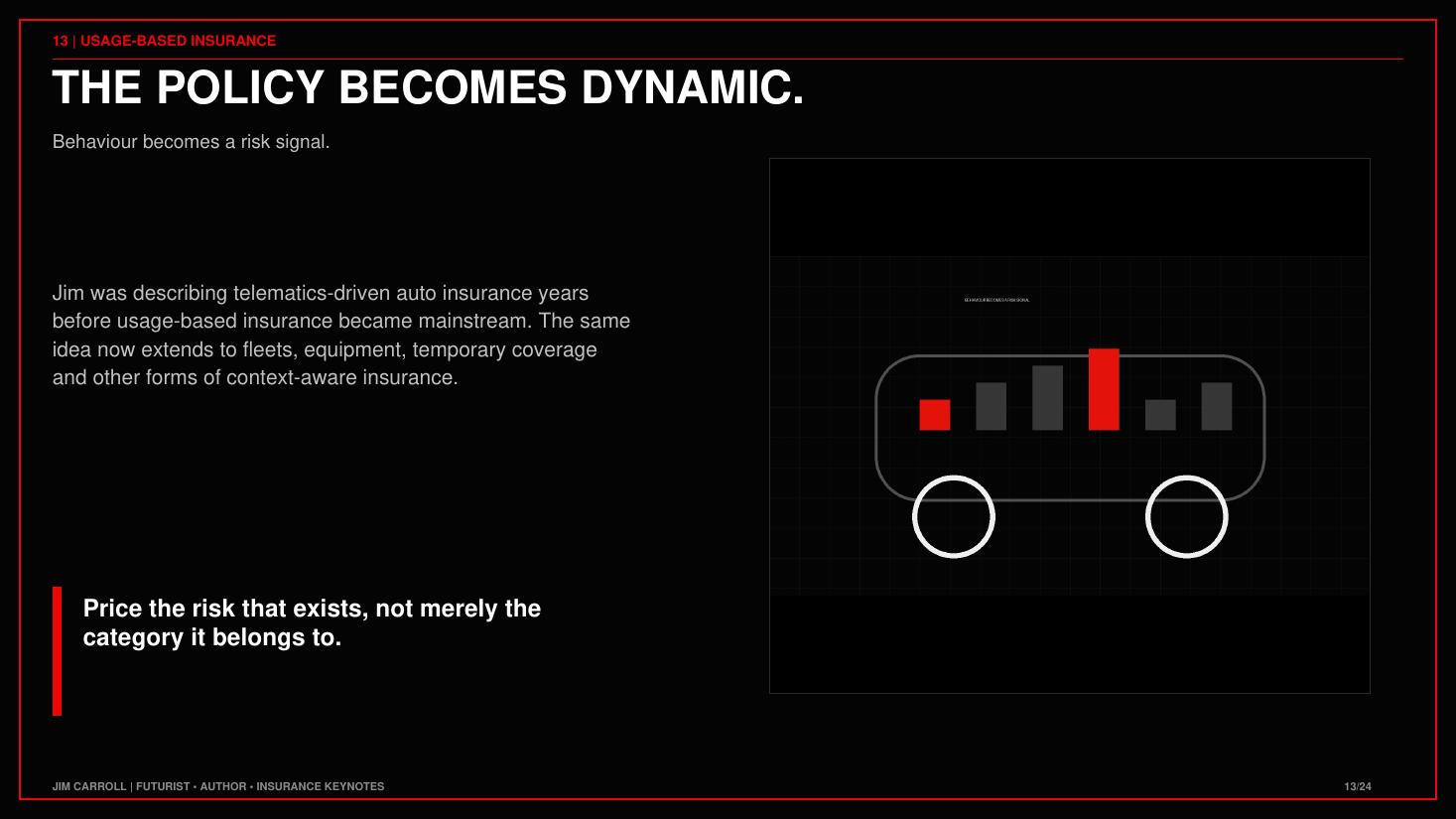 From the Insurance: Insurance Stopped Pricing the Past keynote guide