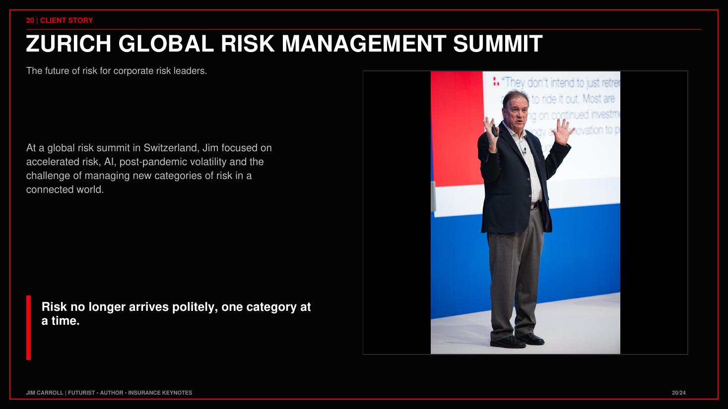 From the Insurance: Insurance Stopped Pricing the Past keynote guide