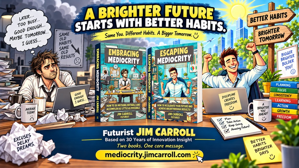 A Brighter Future Starts With Better Habits - Embracing Mediocrity / Escaping Mediocrity by Jim Carroll
