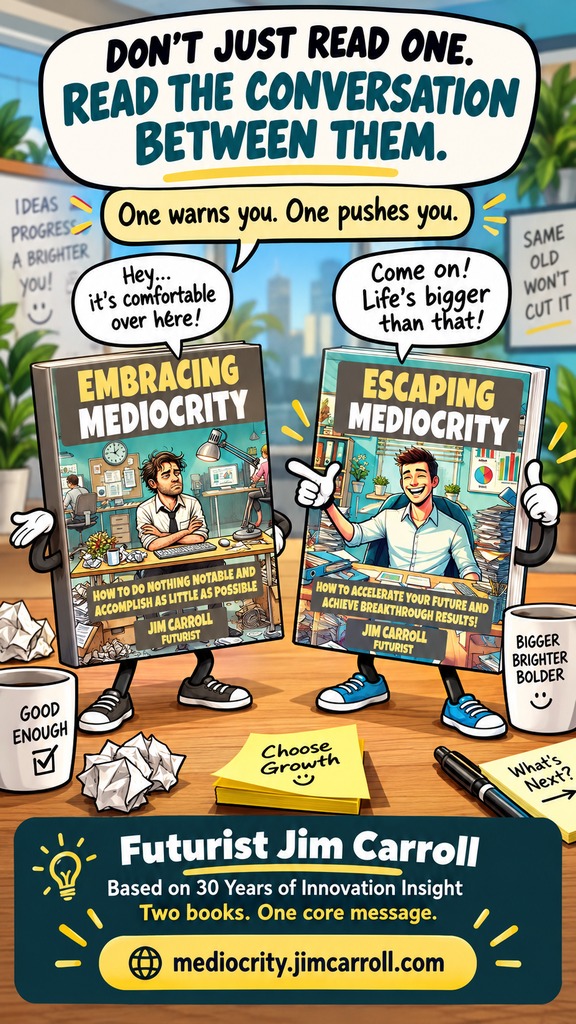 Don't Just Read One. Read the Conversation Between Them. - Embracing Mediocrity / Escaping Mediocrity by Jim Carroll