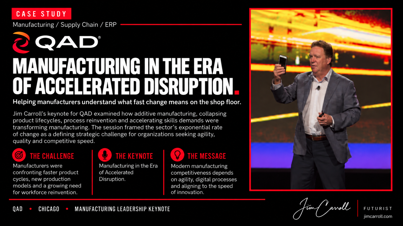 QAD: Manufacturing In The Era Of Accelerated Disruption