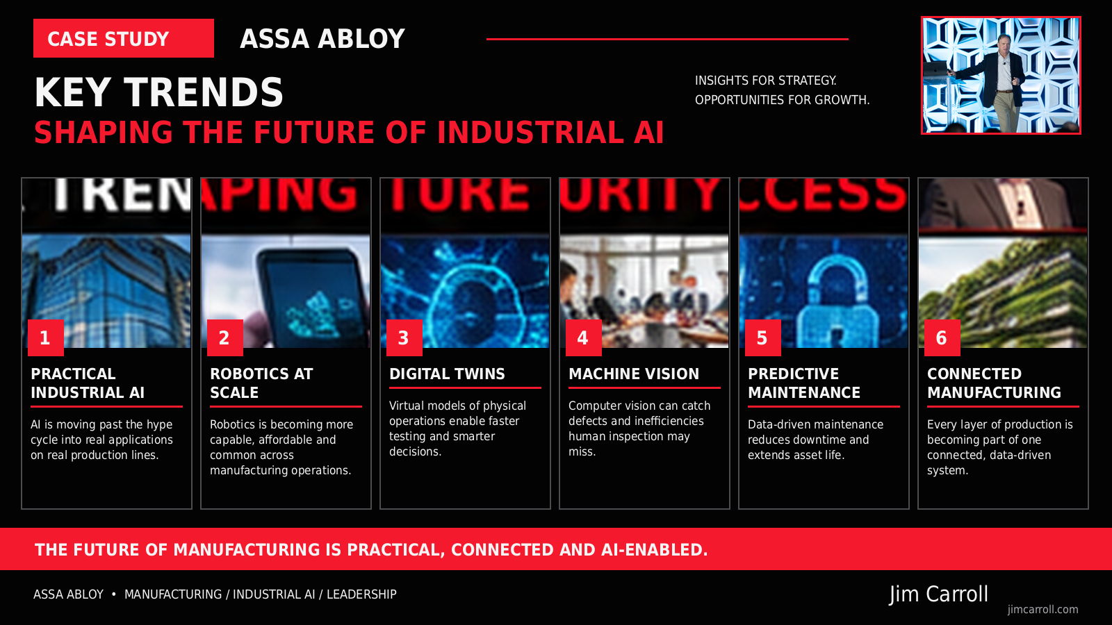 Six trends presented by Jim Carroll to ASSA ABLOY