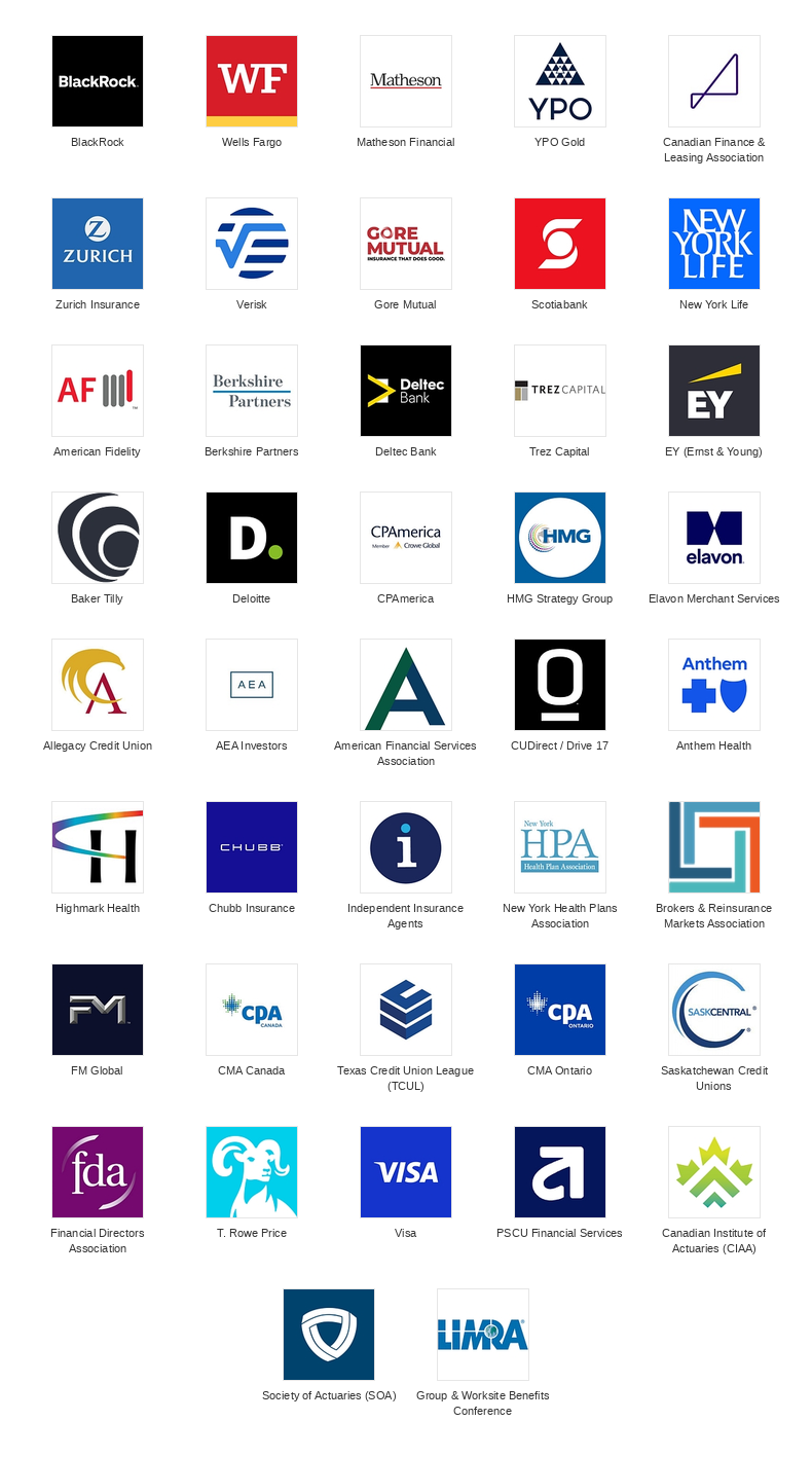 Financial Services, Banking & Insurance client logos