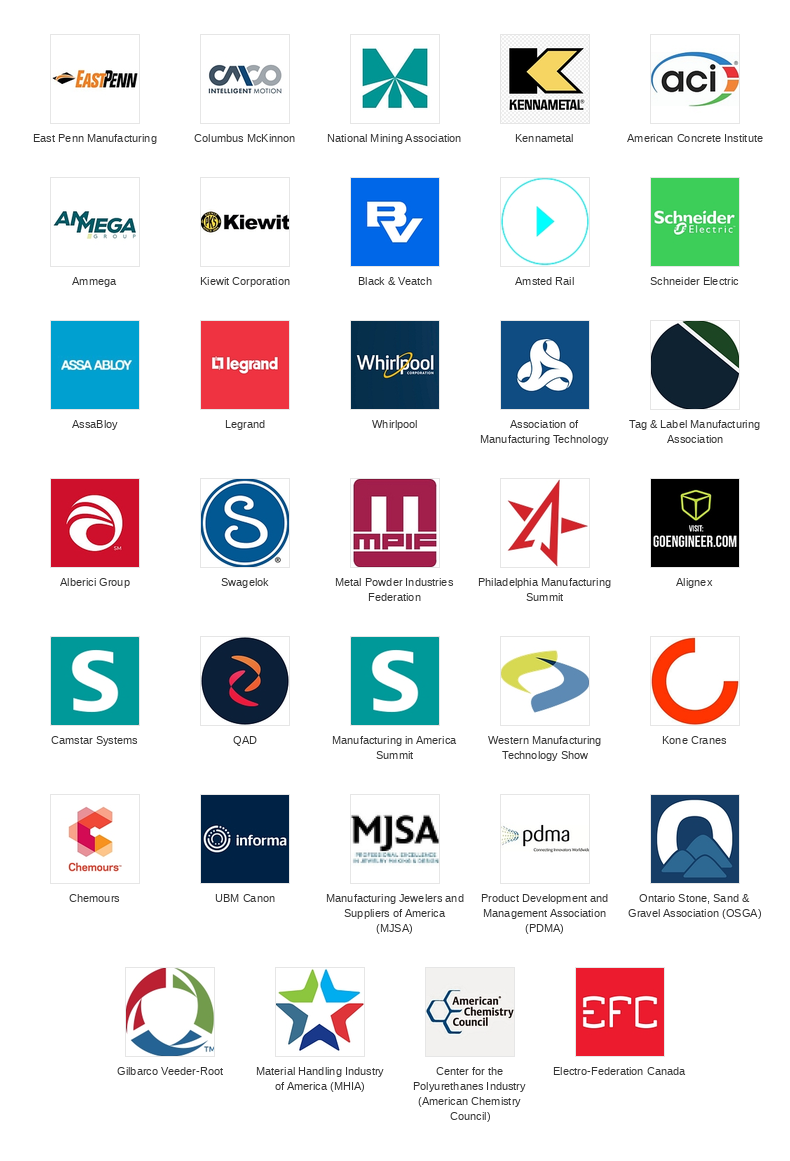 Manufacturing & Industrial client logos